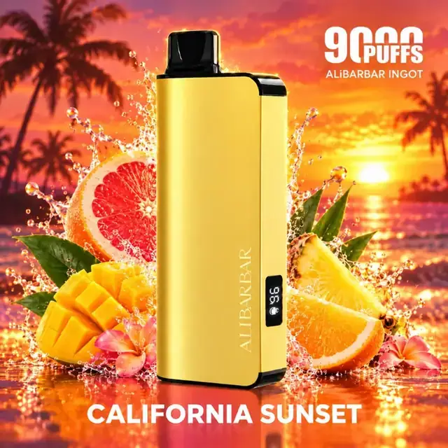 Alibarbar Ingot 9000 California Sunset single-use device, Australia