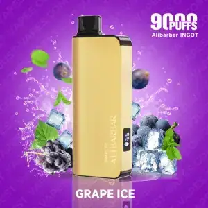 Alibarbar Ingot 9000 Grape Ice single-use device, Australia